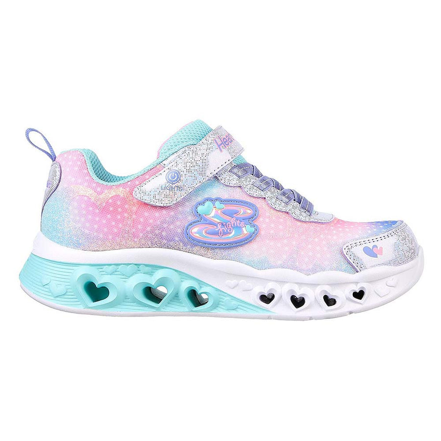 Skechers Flutter Hearts Lights 302315L LVMT Trainers