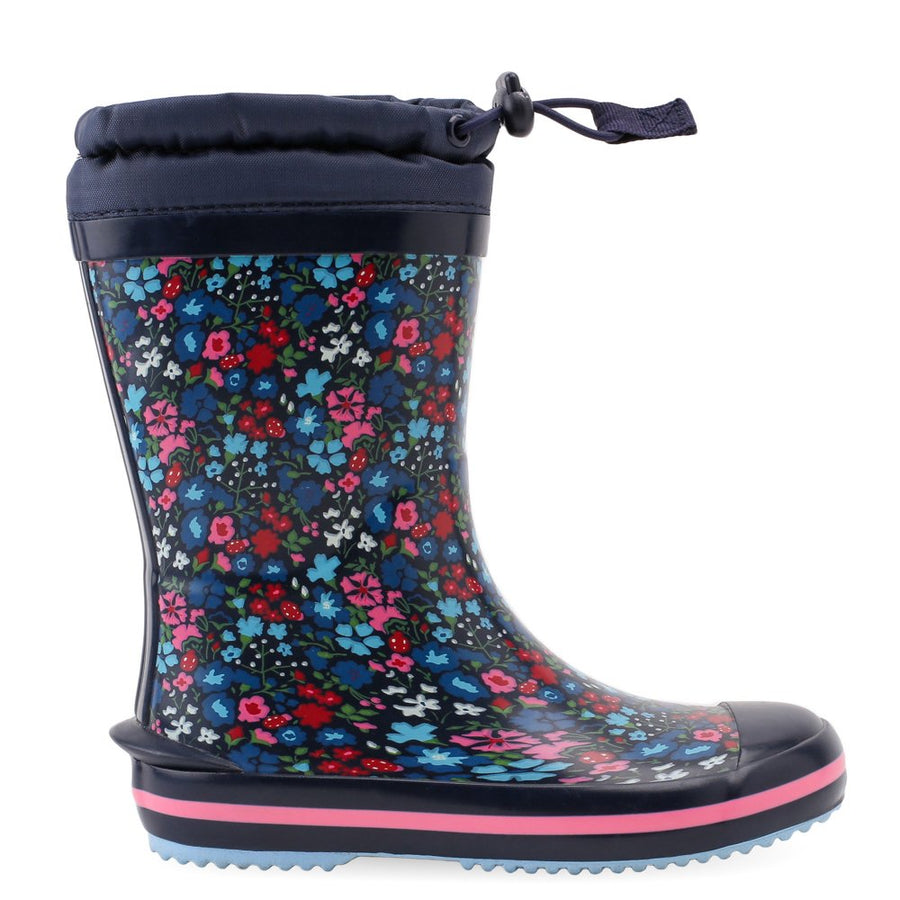 Startrite Little Puddle 9931_8 Navy Floral Wellingtons