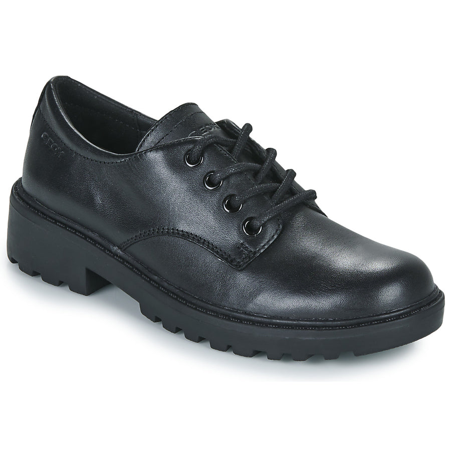 Geox J Casey G.C J0420c 00043 Black School Shoes