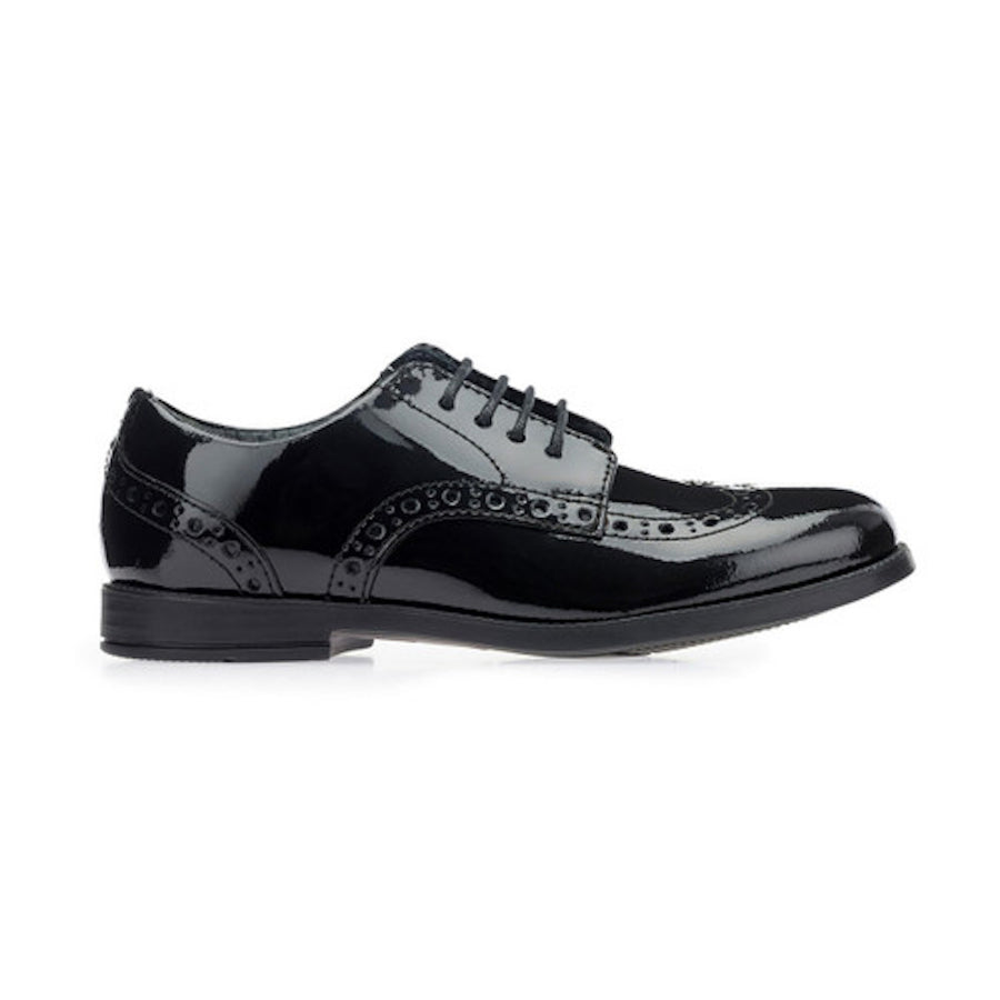 Start-Rite Brogue Pri 2745_3 Black Patent School Shoes