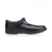 Start-Rite Poppy 2747_7 Girls  Black Leather School Shoe H Fitting