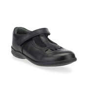 Start-Rite Poppy 2747_7 Girls  Black Leather School Shoe H Fitting