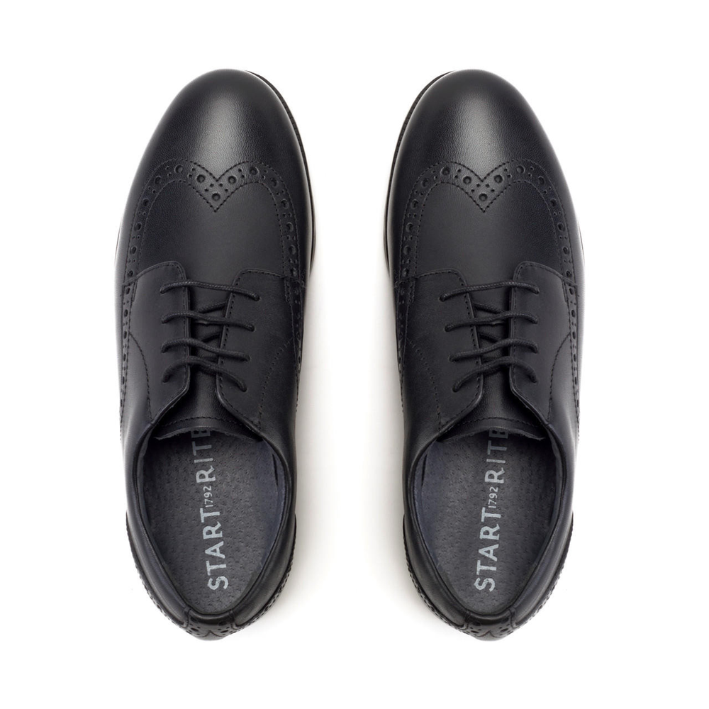 Start-Rite Brogue Snr 3503_7 Black School Shoes