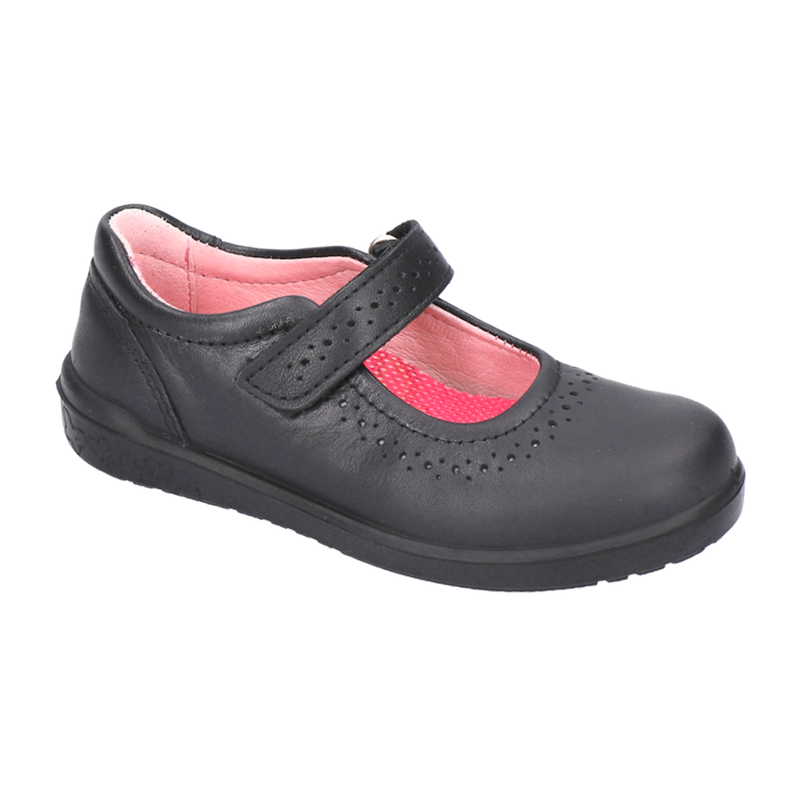 Ricosta Lillia 50 8600102/090 Black School Shoes