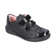 Ricosta Grace Patent 50 8600502/093 Black School Shoes