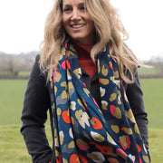 Pom Bamboo Viscose Camo Print Scarf