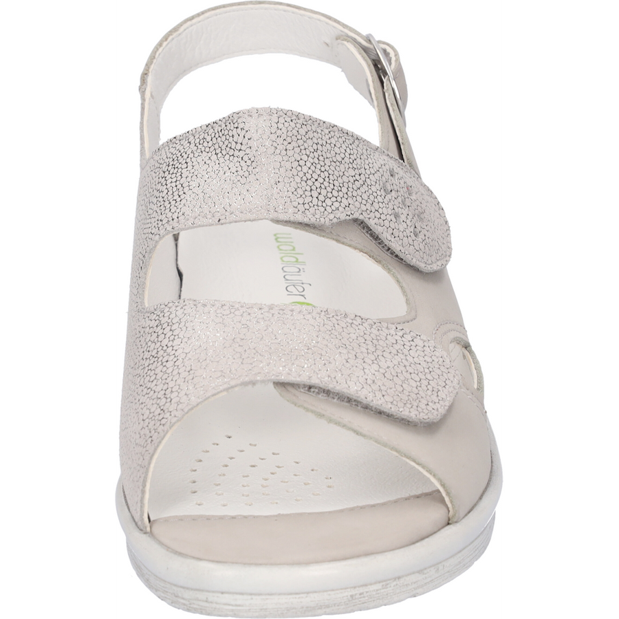 Waldlaufer Merle 811004-324-070 Stein Silver Sandals