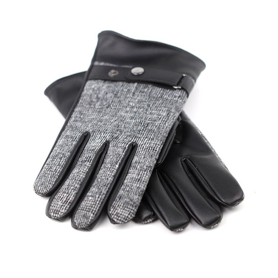 Pom Mens Gloves with Button Detail