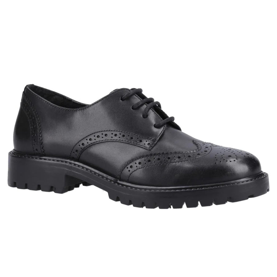 Hush Puppies Athena SNR 39387-73524 Black School Shoes