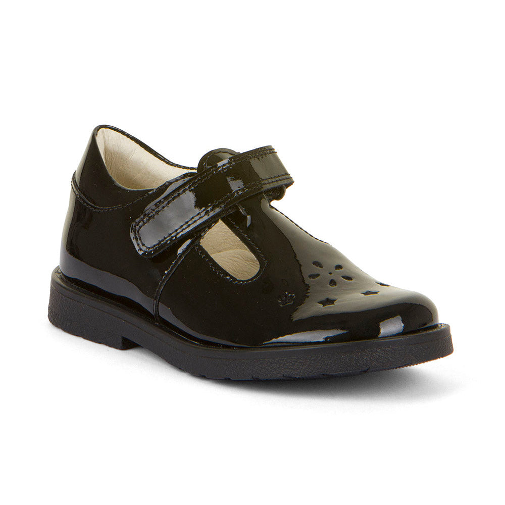 Froddo Evia Patent G3140186-1 Black Patent School Shoes