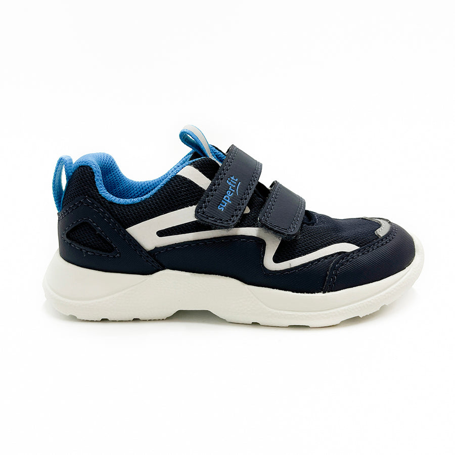 Superfit Rush Double Velcro Jnr 1-006206-8000 Navy Trainers