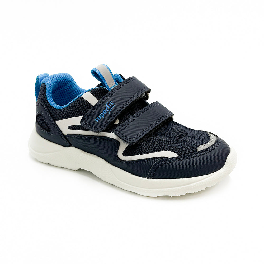 Superfit Rush Double Velcro Jnr 1-006206-8000 Navy Trainers