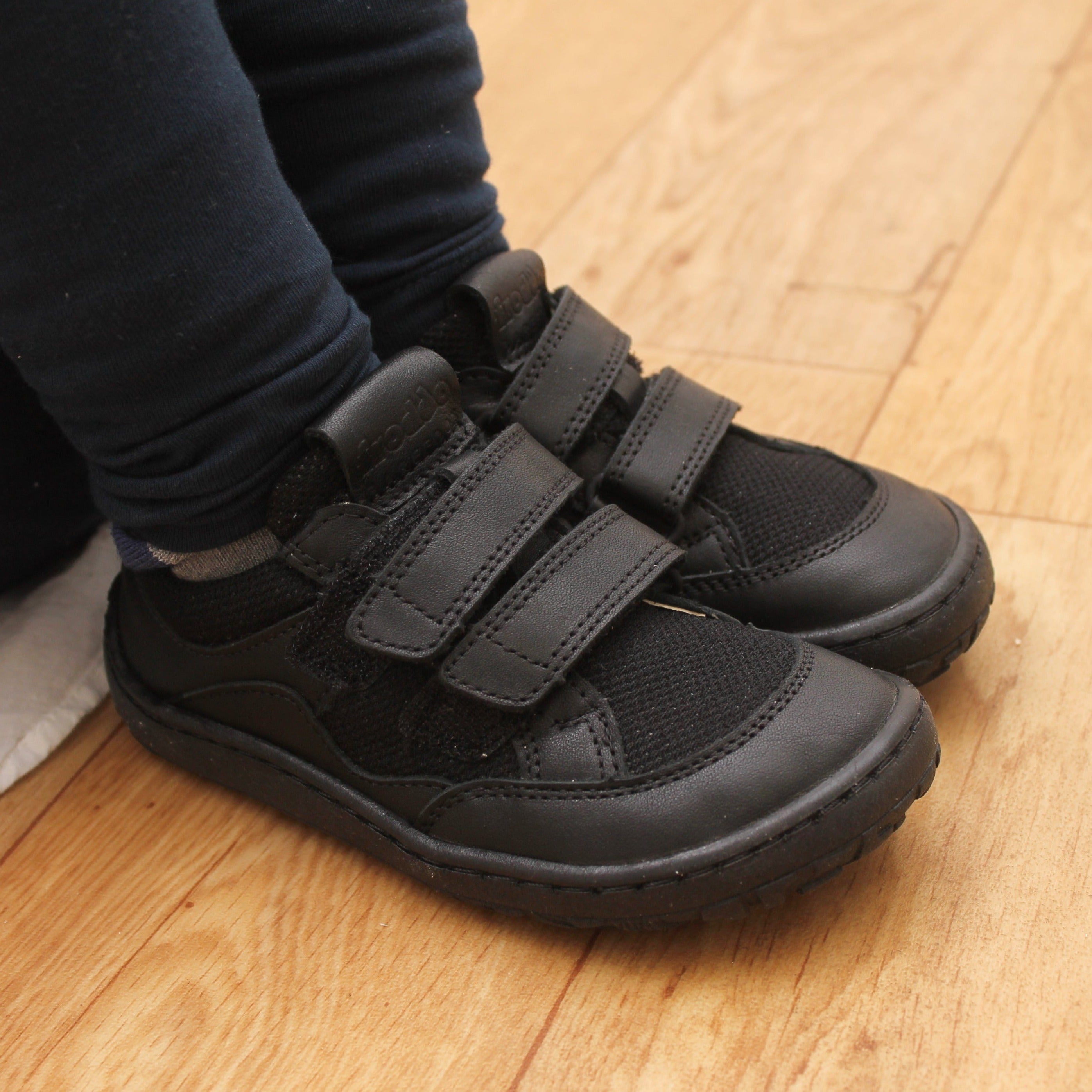 Froddo Alex Barefoot G3130246-17 Black School Shoes