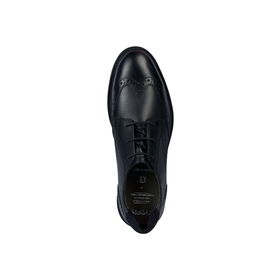 Geox J Zheeno A J36LAB 43 C9999 Black School Shoes