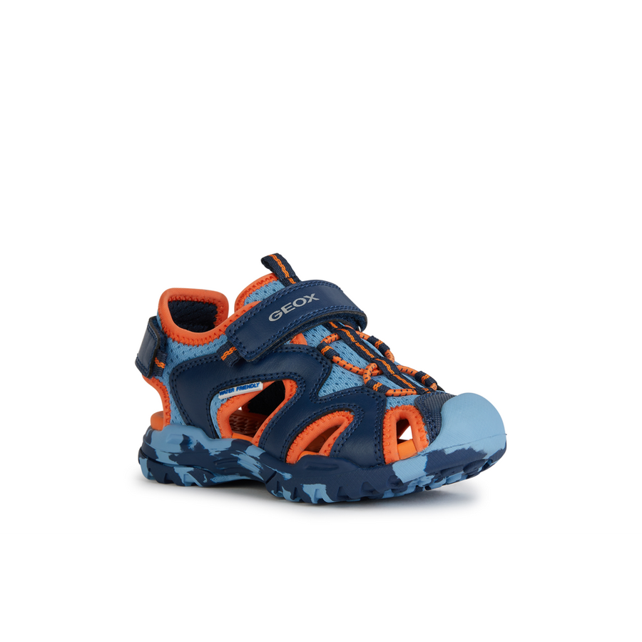 Geox J Borealis B. C J450RC 014BU C0573 Lt Blue/Orange Sandal