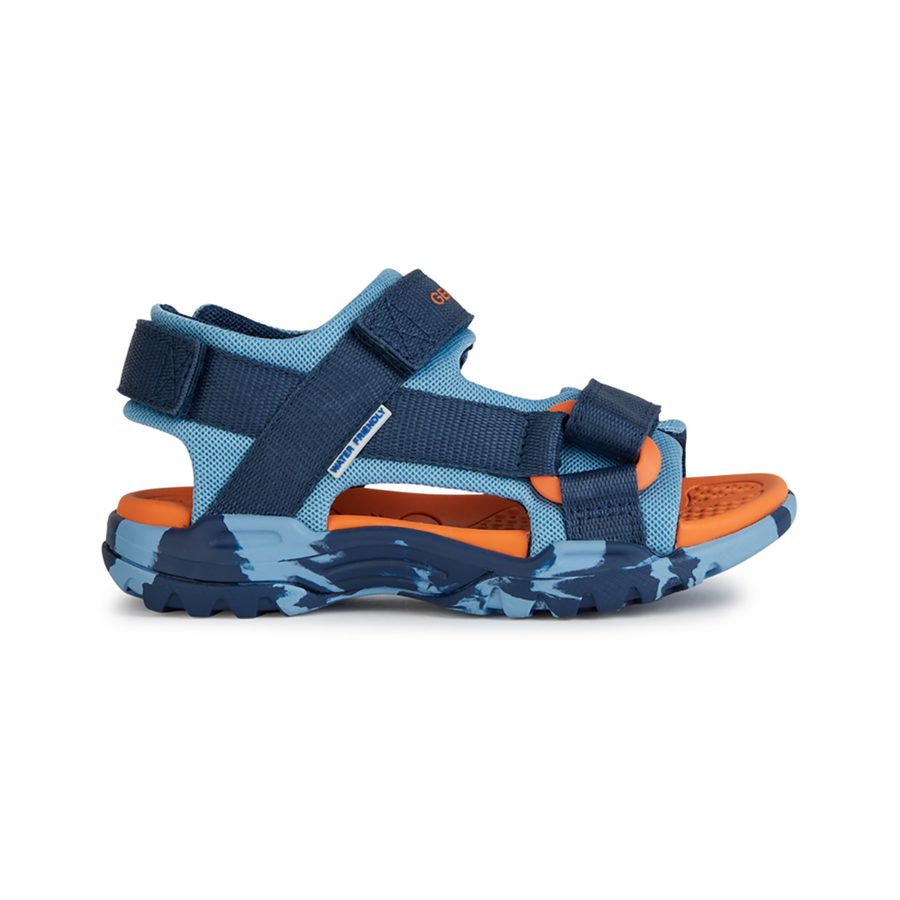 Geox J Borealis B. E J450RE 01411 C4228 Lt Blue/Navy Sandal