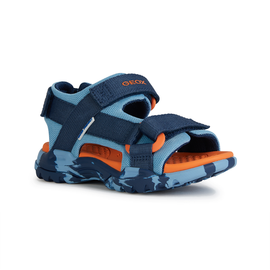 Geox J Borealis B. E J450RE 01411 C4228 Lt Blue/Navy Sandal