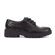 Geox J Casey G.N J6420N 00085 Black School Shoes