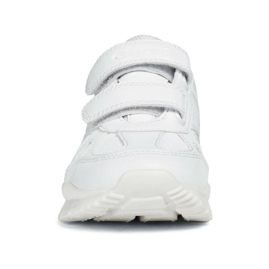 Geox PAVEL J8415f 0Buce C1000 Ss19 White School or Casual Trainer