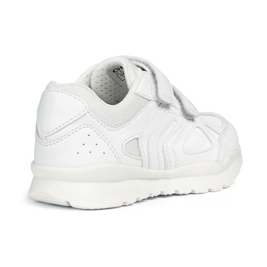 Geox PAVEL J8415f 0Buce C1000 Ss19 White School or Casual Trainer