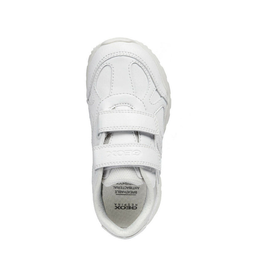 Geox PAVEL J8415f 0Buce C1000 Ss19 White School or Casual Trainer