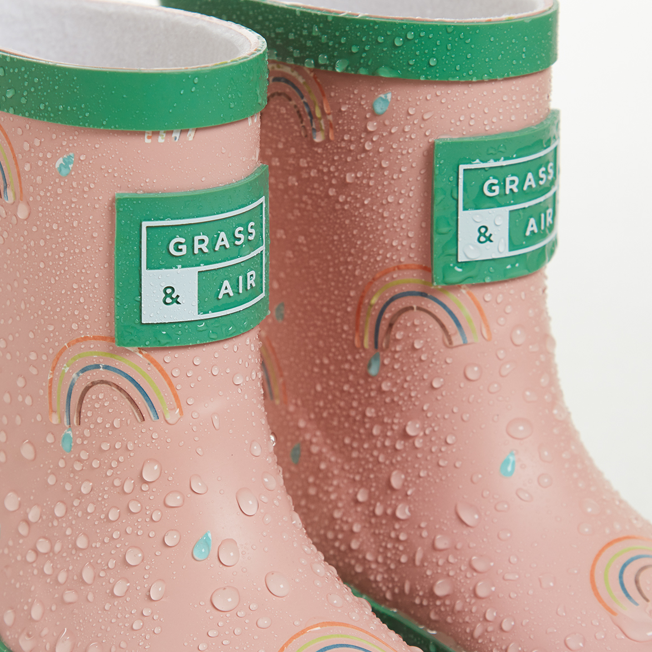 Grass & Air Mini Rainbow Boots with Bag GA308