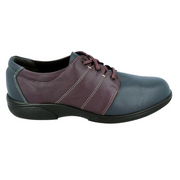 DB Wider Fit Shoes Glossop 78309N 2E Dark Navy & Burgundy Shoes