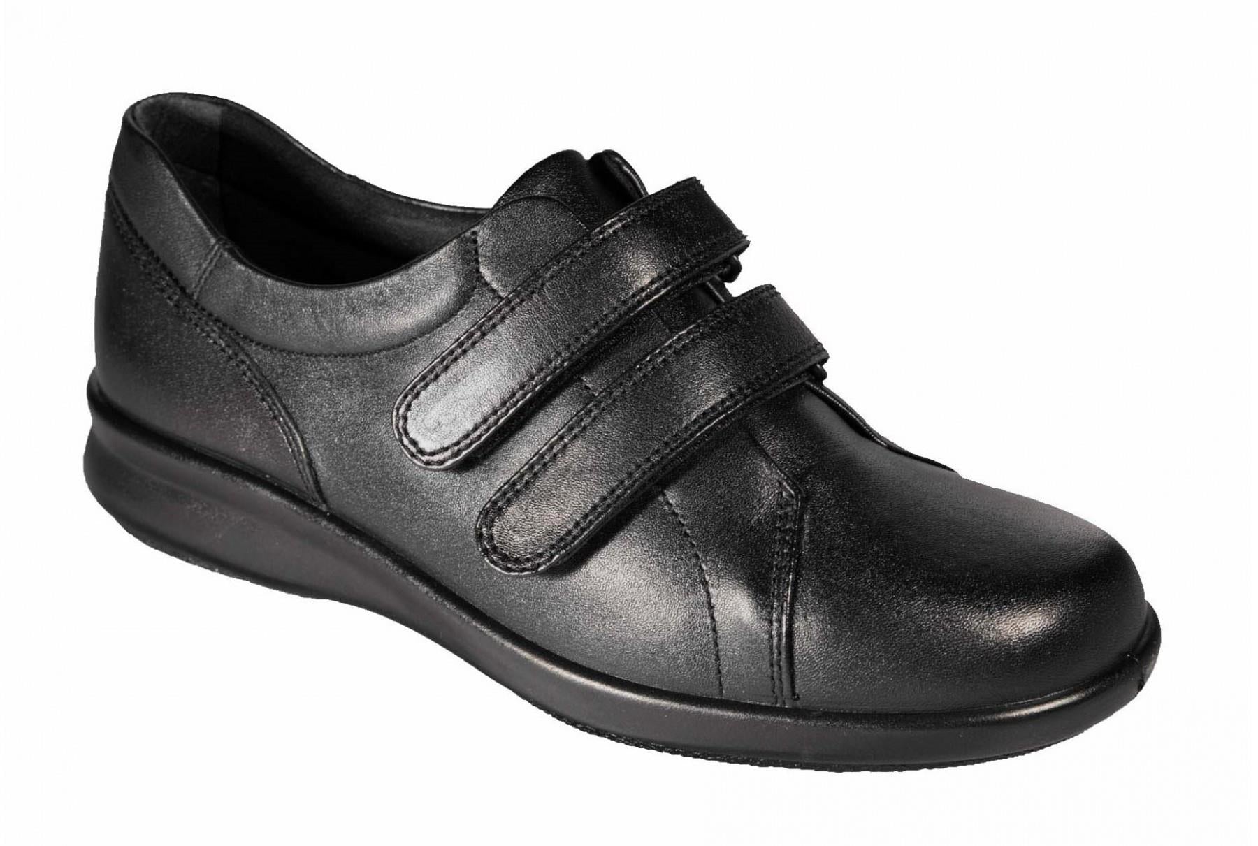 DB Wider Fit Shoes Naomi 2E 78004A Black Shoes