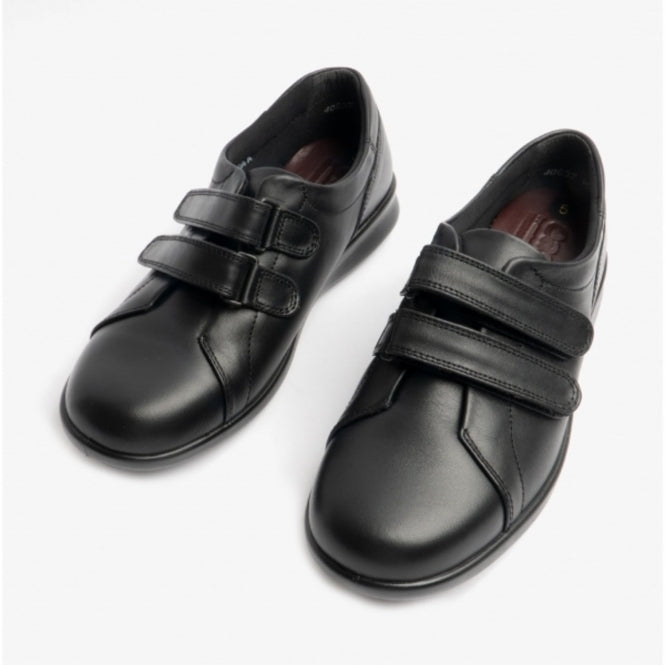 DB Wider Fit Shoes Naomi 2E 78004A Black Shoes