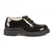 Froddo Lea Lace Up G4130077 Black Patent School Shoes