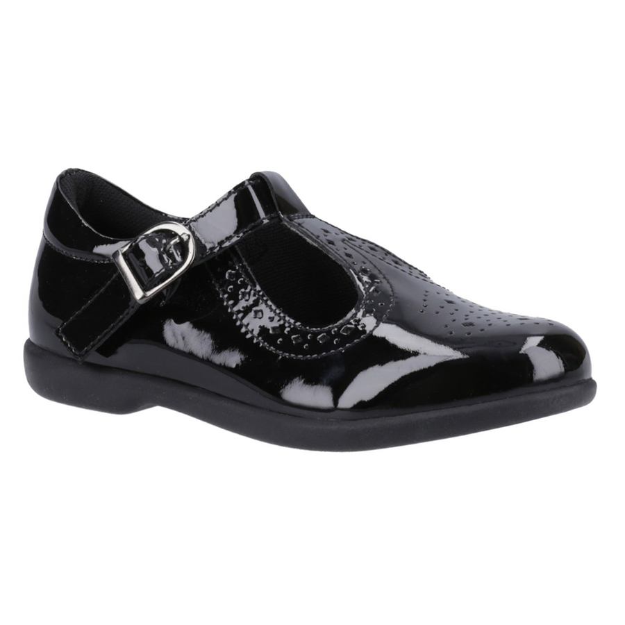 Hush Puppies Britney 39371-73506 Black School Shoes