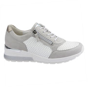 Waldlaufer Clara H 939015 350 752 Cement / White Sneaker