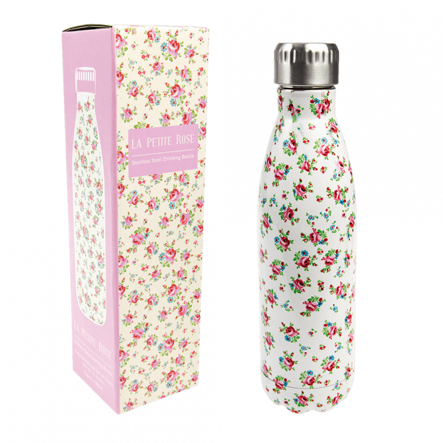 Rex Stainless Steel Water Bottle La Petite Rose 28379